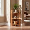 Imagen de Repisa en bambu tipo escalera 3 estantes - Esquinero