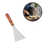 Imagen de Espatula metal para cocina mango madera-23,5x7cm