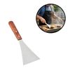 Imagen de Espatula metal para cocina mango madera-
