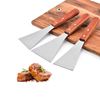 Imagen de Espatula metal para cocina mango madera-23,5x7cm