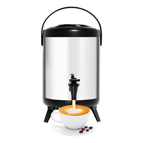 Imagen de Termo dispensador Bebida Agua Café 10 Lts - En acero con patas y canilla