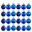Imagen de Navidad bolas 6cm-caja por 24pc-azules-caja pvc