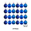 Imagen de Navidad bolas 6cm-caja por 24pc-azules-caja pvc