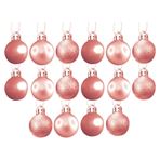 Imagen de Navidad bolas 6cm-caja por 16pc-rosa-dorado-caja pvc