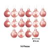 Imagen de Navidad bolas 6cm-caja por 16pc-rosa-dorado-caja pvc