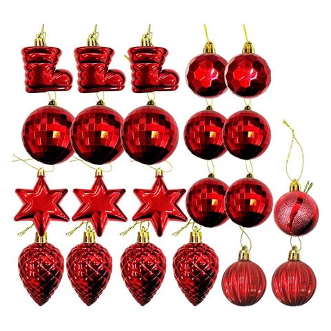 Imagen de Navidad chirimbolos surtidos-caja mica por 22pc-oro rosa