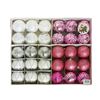 Imagen de Navidad bolas surtidas -6cm-caja por 30pc-rosa y plata
