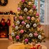 Imagen de Navidad bolas surtidas -6cm-caja por 30pc-rosa y plata