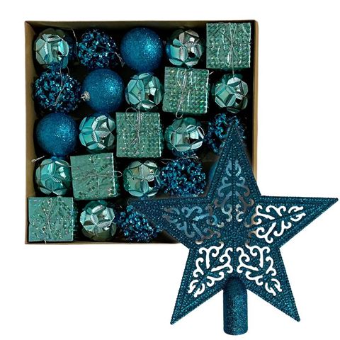 Imagen de Navidad chirimbolos 6cm. surtidos + puntero-caja por 26pc-az