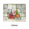 Imagen de Navidad chirimbolos 6cm surtidos-caja por 40pc-blanco
