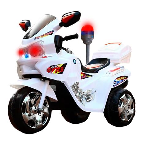 Imagen de Moto a batería con baliza Luces música MP3
