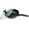 Imagen de Wok Sartén aluminio con tapa de vidrio 28cm.