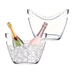 Imagen de Hielera 4 litros transparente sin tapa-27x19,5cm.