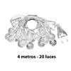 Imagen de Navidad 20 luces bolitas transparentes- cable 4 mts transpar