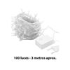 Imagen de Cortina de Luces 100 luces cálidas - Cable 3 mts transparente