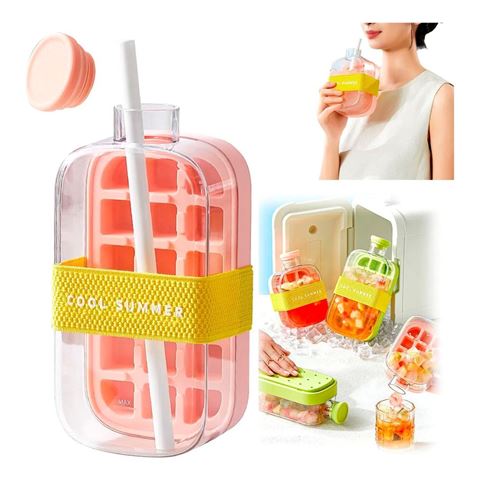 Imagen de Botella de cubitos de hielo 2 en 1-21,7x10,8cm.