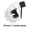 Imagen de Guirnalda Solar 20 luces cálidas Forma gota / lagrimas 5 Metros