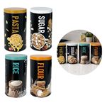 Imagen de Lata para cocina-redonda negra con tapa color Diseños surtidos.