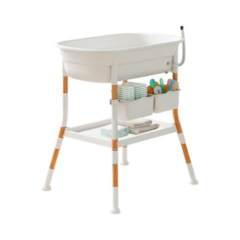 Imagen de Bañito para Bebé con cambiador, estante , desague y organizador
