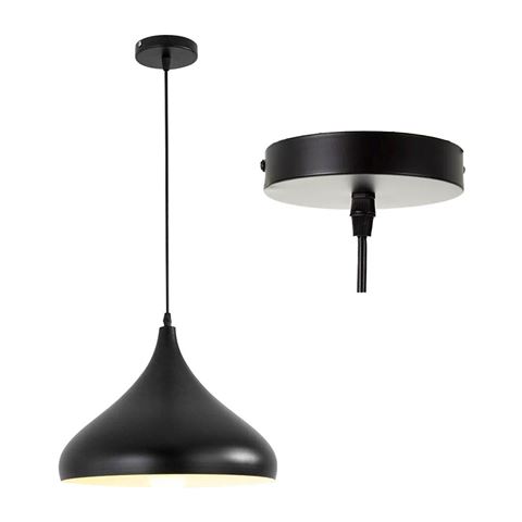 Imagen de Lámpara de techo colgante campana metal