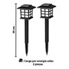 Imagen de Lampara tipo farol solar para jardin-estaca