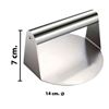Imagen de Prensa Smasher para hamburguesas Smash 14cm Acero Inox
