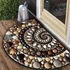 Imagen de Alfombra semicirculo de entrada-tipo piedras-60x40cm.