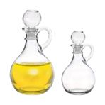 Imagen de Botella vidrio dispensador aceite con tapon-310ml-17x9,2cm.