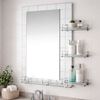 Imagen de Espejo de pared para baño con estantes-decorado-70x50cm.