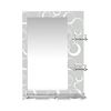 Imagen de Espejo de pared para baño con estantes-decorado-70x50cm.