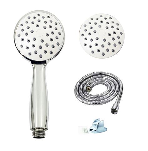 Imagen de Duchero telefono lluvero de ducha con colilla y soporte