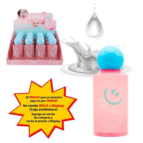 Imagen de Agua micelar Ushas -Smile Rosa - UME001-2