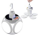 Imagen de Lampara led solar 5 modos - Camping Luz de emergencia Carga Solar - USB