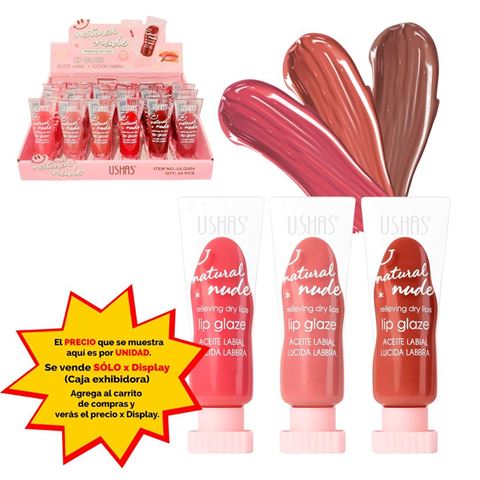 Imagen de Brillo labial Ushas con color - ULG004