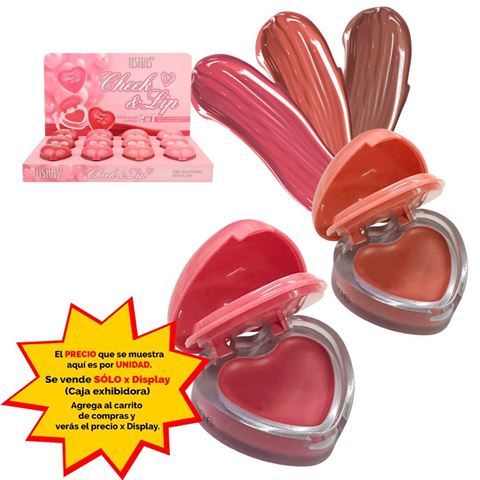 Imagen de 3 en 1 Ushas-rubor en crema+labial-UC159B