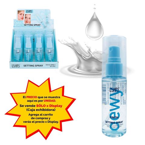 Imagen de Spray Ushas fijador de maquillaje-acabado humedo- USP002-3