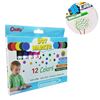 Imagen de Marcadores x 12 colores-facil de limpiar-lavable de secado r