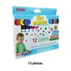 Imagen de Marcadores x 12 colores-facil de limpiar-lavable de secado r