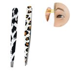 Imagen de Pinza metálica para cejas animal print