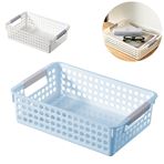Imagen de Canasto organizador calado plástico multiuso con asas