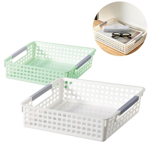 Imagen de Canasto organizador calado plástico  multiuso con asas