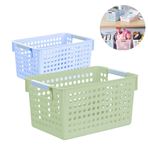 Imagen de Canasto organizador calado plástico multiuso con asas