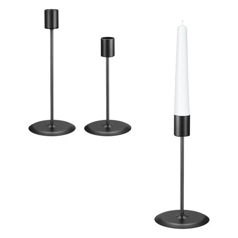 Imagen de Set x 2 candelabros en hierro - Moderno Minimalista