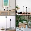 Imagen de Candelabros en set-metalicos negros -21,5 y 16,5cm de altura