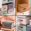 Imagen de Cajas plegables de tela para almacenamiento en set x 2