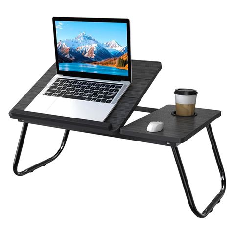 Imagen de Mesa de cama para computadora con posicion y posavaso