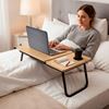 Imagen de Mesa de cama reclinable para computadora con posicion y posavaso