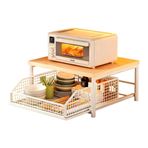 Imagen de Estante para mesada - Madera y metal con cajón