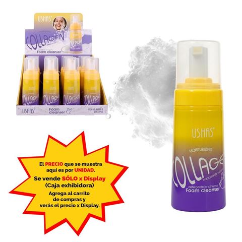 Imagen de Limpiador facial Ushas espuma-colageno-HA608-3