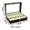 Imagen de Organizador de relojes - Caja visora para guardar relojes o pulseras Capacidad para 12 relojes